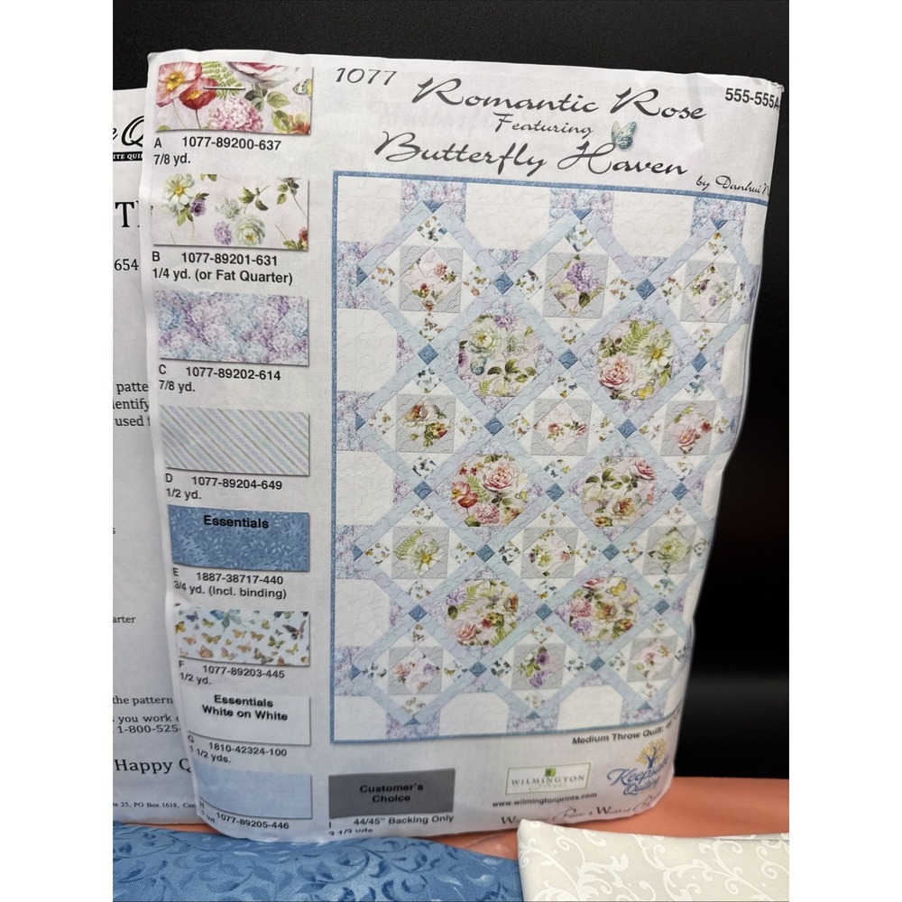 Keepsake Quilting‎ Kit Wilmington Prints Butterfly Haven 49 X 64" Pre Cut Fabric